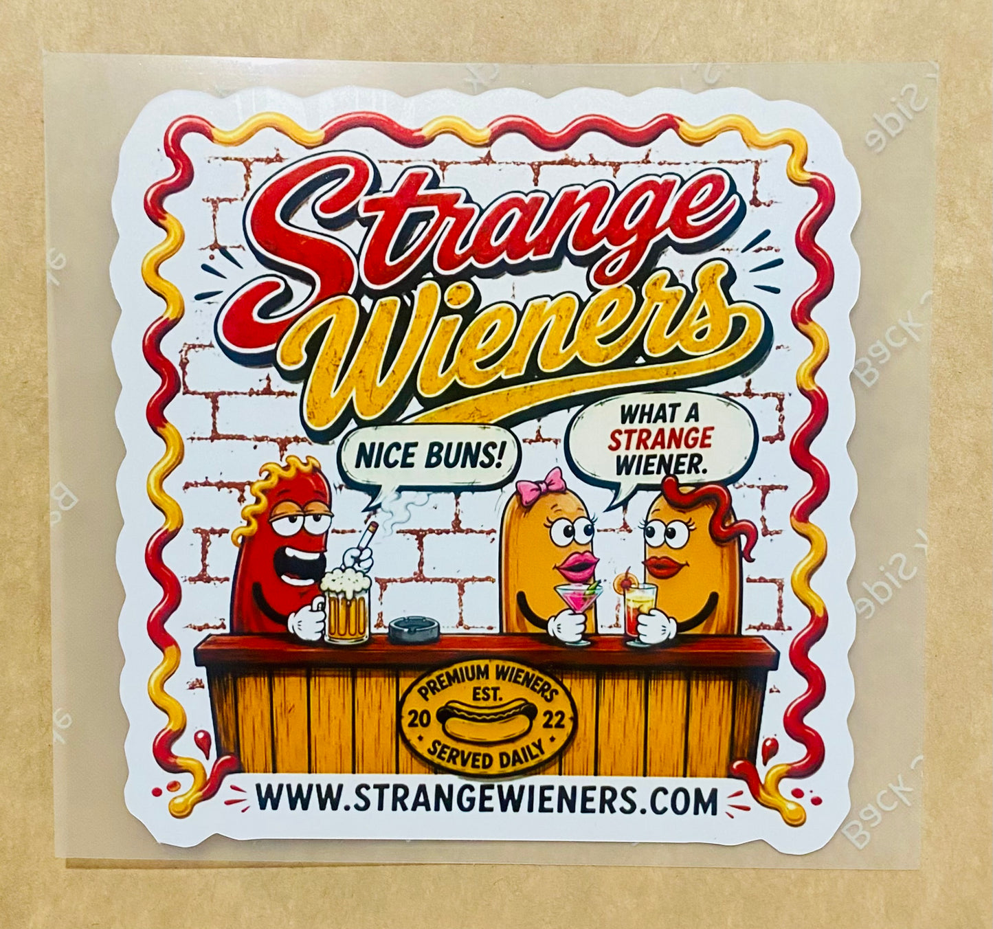 Bold Wiener Sticker