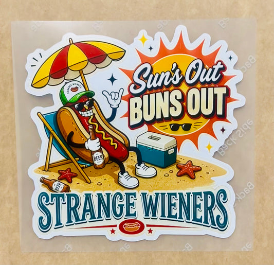 Sun’s Out Buns Out Sticker